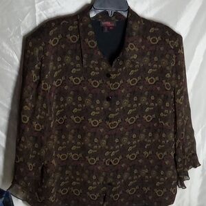 Cynthia Howie floral blouse silk
